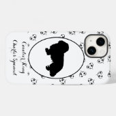 Coques Case-Mate iPhone Cavalier King Charles Spaniel Silhouette (Verso (horizontal))