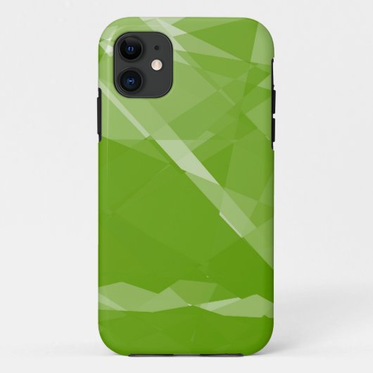 Coques Case-Mate iPhone Ccubisme vert citron cristal sans soudure (Dos)