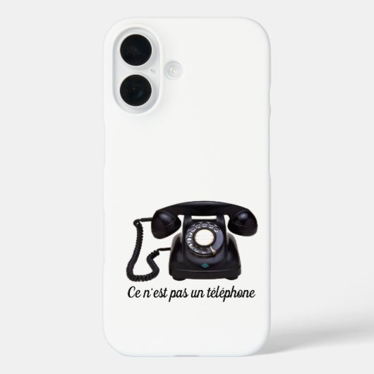 Coques Case-Mate iPhone Ce n'est pas un téléphone (Verso)