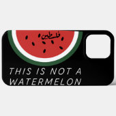 Coques Case-Mate iPhone Ce n'est pas une pastèque Palestine (Verso (horizontal))