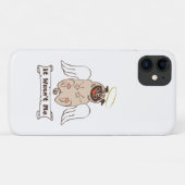 Coques Case-Mate iPhone Ce n'était pas moi ange carlin drôle de citation (Dos (Horizontal))