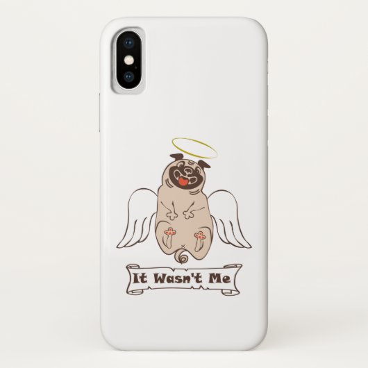 Coques Case-Mate iPhone Ce n'était pas moi ange carlin drôle de citation (Dos)