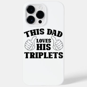Coque Pour Pour iPhone 14 Pro Max Ce papa aime ses triplés - Cadeau pour papa avec T