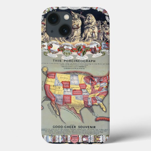 Coques Case-Mate iPhone CE PORCINEOGRAPH, c1876 (Verso)