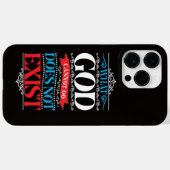 Coques Case-Mate iPhone Ce que Dieu ne peut pas faire n'existe pas (Verso (horizontal))
