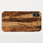 Coques Case-Mate iPhone Cèdre texturé en écorce de bois (Dos (Horizontal))