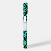 Coques Case-Mate iPhone Ceinture celtique personnalisée - bleu vert noir (Verso / Droite)