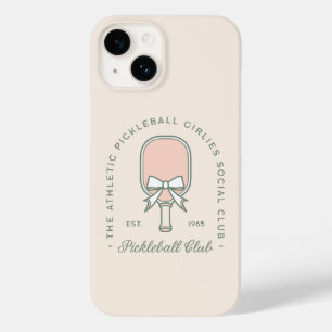 Coque Pour iPhone 14 Ceintures de club de basket rose et vert esthétiqu