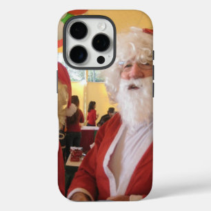 iPhone 16 Pro Case Célébration de Noël de père Noël et Mme Claus - Fe
