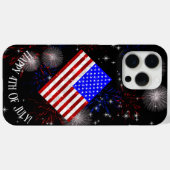Coques Case-Mate iPhone Célébration du 4 juillet - Drapeau des États-Unis (Verso (horizontal))