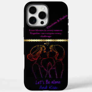 Coques iPhone 16 Pro Max Célébrer l'amour avec des femmes joueuses lingerie