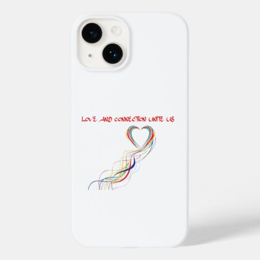 Coques Case-Mate iPhone Célébrer l'amour et la conception de connexion (Verso)