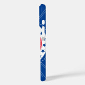 Coques Case-Mate iPhone Célébrez les étoiles rouge, blanc et bleu (Verso / Gauche)