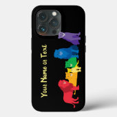 Coques Case-Mate iPhone Célébrez votre fierté Rainbow Lion Pride (Verso)