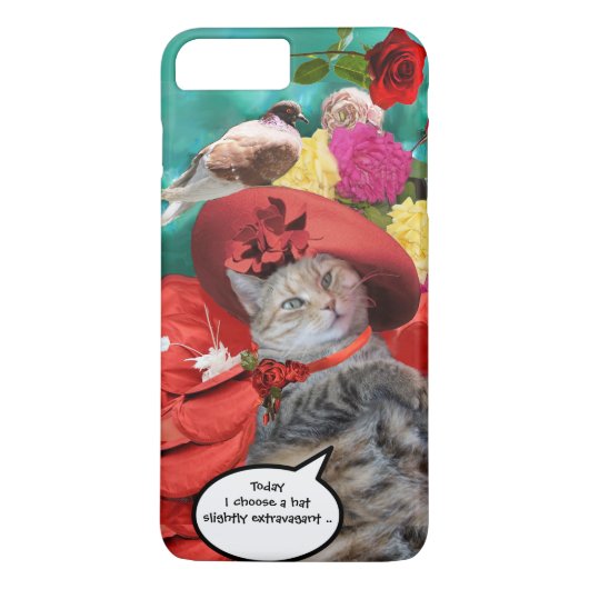 COQUES Case-Mate iPhone CÉLÉBRITÉ CAT PRINCESS TATUS, CASQUETTE ROUGE AVEC (Dos)