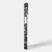 Coques Case-Mate iPhone Céleste Lune et verre floral (Verso / Droite)