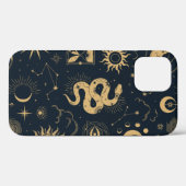 Coques Case-Mate iPhone Celestial boho seamless pattern  (Verso (horizontal))