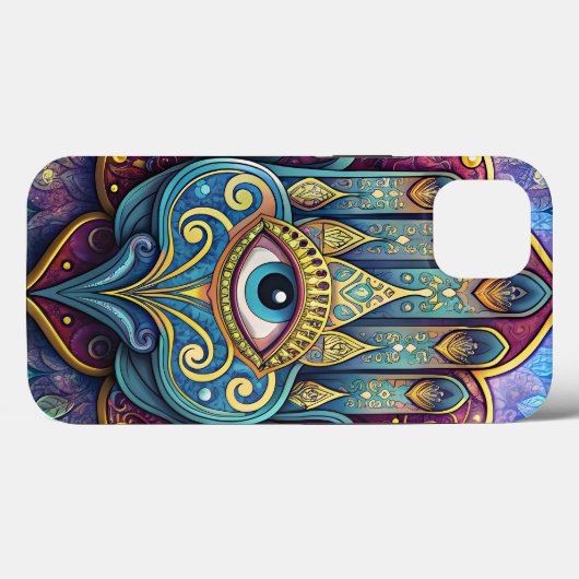 Coques Case-Mate iPhone Celestial Hamsa (Verso (horizontal))