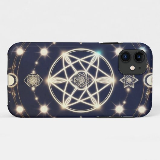 Coques Case-Mate iPhone Celestial Moon Cycle Mandala – Sacred Geometry (Dos (Horizontal))