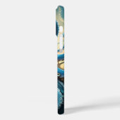 Coques Case-Mate iPhone Celestial Waves: The Blue Octopus Fractal Art (Verso / Gauche)