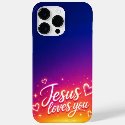 Coques Case-Mate iPhone Cell Phone Case Jesus Loves You (Verso)