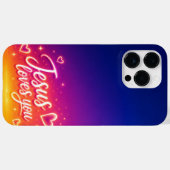 Coques Case-Mate iPhone Cell Phone Case Jesus Loves You (Verso (horizontal))