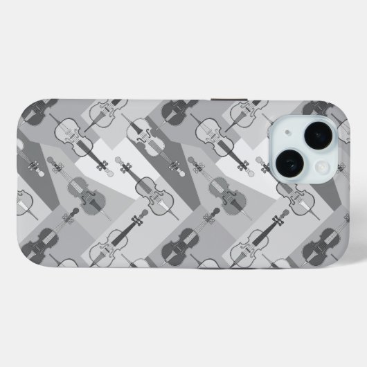 Coques Case-Mate iPhone Cellos Gray (Verso (horizontal))