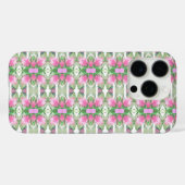 Coques Case-Mate iPhone Cellule Abstraite Sage et Fleurs roses (Verso (horizontal))
