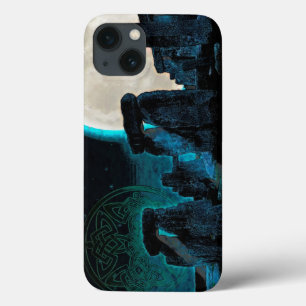 Coques Pour iPhone Celtic Stonehenge, Moon & Stars Astronomy Royaume-