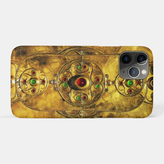 COQUES Case-Mate iPhone CELTIC WARRIOR SHIELD EMERALD RUBY GEM PIERRES (Dos (Horizontal))