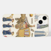 Coques Case-Mate iPhone Cendrillon, jouets en papier à découper victoriens (Verso (horizontal))