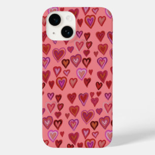 Coque Pour iPhone 14 Cent coeurs