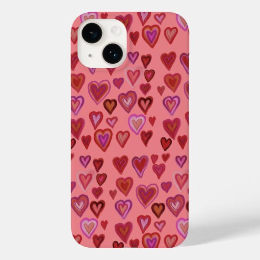 Coques Case-Mate iPhone Cent coeurs (Verso)