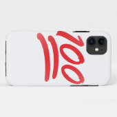 Coques Case-Mate iPhone cent émoticônes (Dos (Horizontal))