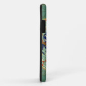 Coques Case-Mate iPhone Cercle chinois antique bleu vert (Dos/Droite)