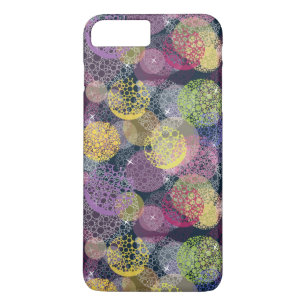 Coque iPhone 8 Plus/7 Plus Cercle de points Polka de la Cute Abstraite
