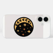 Coques Case-Mate iPhone Cercle étoile et lune (Verso (horizontal))