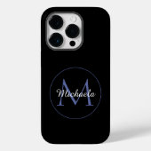 Coques Case-Mate iPhone Cercle minimal moderne nom initial monogramme mode (Verso)