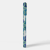 Coques Case-Mate iPhone Cercle Motif bleu (Verso / Droite)