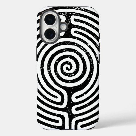Coques Case-Mate iPhone Cercle noir Labyrinthe Art (Verso)