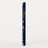 Coques Case-Mate iPhone Cercle personnalisé, Zig Zags aléatoire (Dos/Droite)