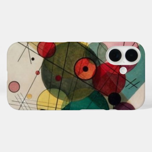Coques Case-Mate iPhone Cercles Abstraits Kandinsky (Verso (horizontal))