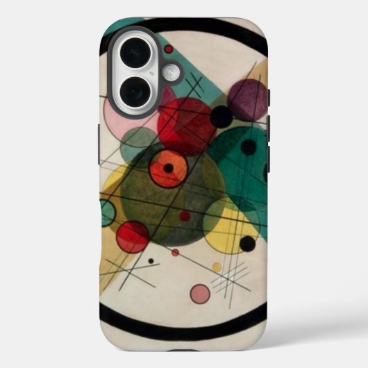 Coques Case-Mate iPhone Cercles Abstraits Kandinsky (Verso)