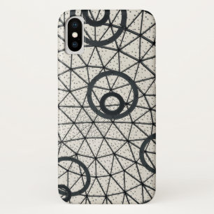 Case-Mate iPhone Case Cercles Abstraits noirs et blancs