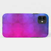 Coques Case-Mate iPhone Cercles Abstraits violets et magenta (Dos (Horizontal))