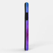 Coques Case-Mate iPhone Cercles Abstraits violets et magenta (Dos/Droite)