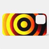 Coques Case-Mate iPhone cercles arrière - plans géométriques motif en coul (Verso (horizontal))