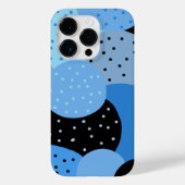 Coques Case-Mate iPhone Cercles bleus Abstraits (Verso)