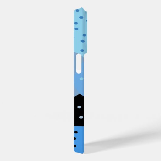 Coques Case-Mate iPhone Cercles bleus Abstraits (Verso / Droite)