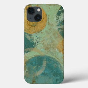 iPhone 13 Case Cercles bleus et jaunes